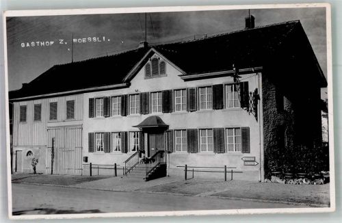8483 Kollbrunn 1937 Foto AK Gasthaus zum Rössli Ort handschriftlich