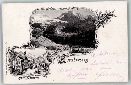 3718 Kandersteg 1910 - Hotel Alpenrose