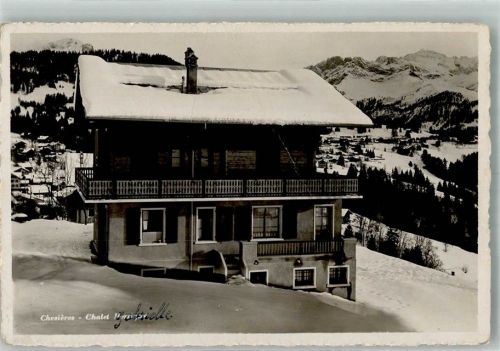 1885 Chesières 1918 Gebrauchsspuren Winter Pension