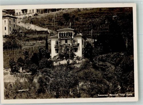 6600 Locarno 1931 Foto AK Pension Villa India