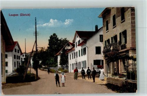 8637 Laupen ZH 1921 Foto AK Straßeansicht