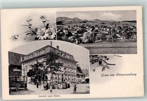 3150 Schwarzenburg Foto AK Marktszene Gasthaus zum Bären