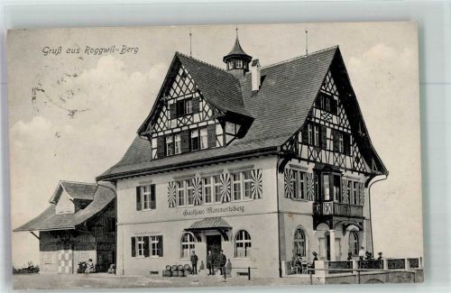 9325 Roggwil TG 1913 Foto AK Bahnpost Zug 2743 Gasthaus Mammetrsberg