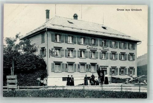 9107 Urnäsch 1912 Foto AK Gasthaus zum Rössli