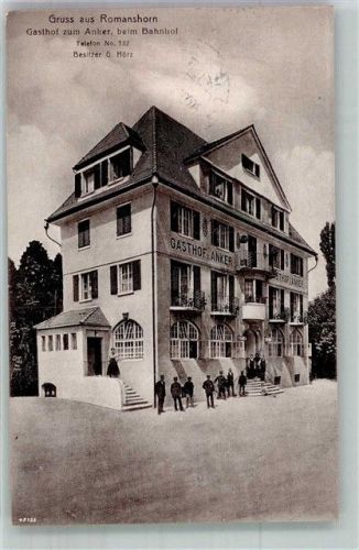 8590 Romanshorn 1918 Foto AK Gasthaus zum Anker