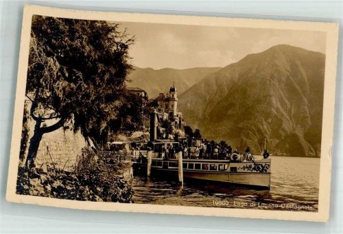 6906 Castagnola-Cassarate Foto AK Lago di Lugano
