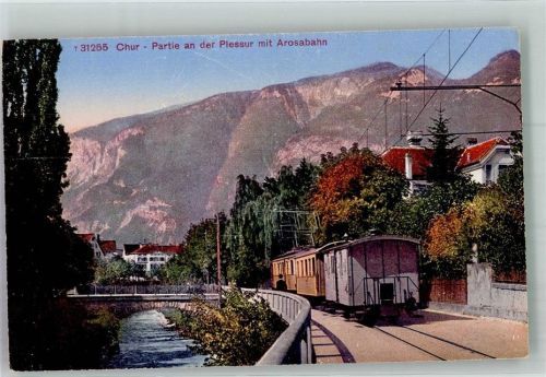 7000 Chur Coire Foto AK Eisenbahn Arosabahn