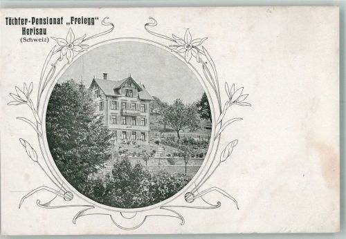 9100 Herisau 1925 Foto AK Töchter-Pensionat Freiegg