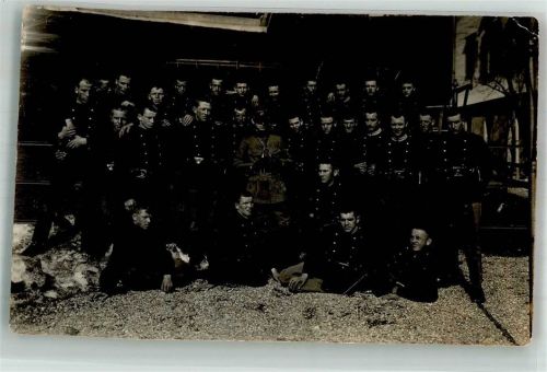9100 Herisau 1925 Foto AK Uniform Gruppenfoto Ort handschriftlich