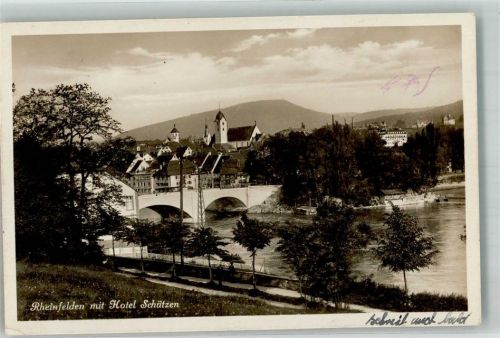 4310 Rheinfelden 1930 Foto AK Hotel Schützenfest