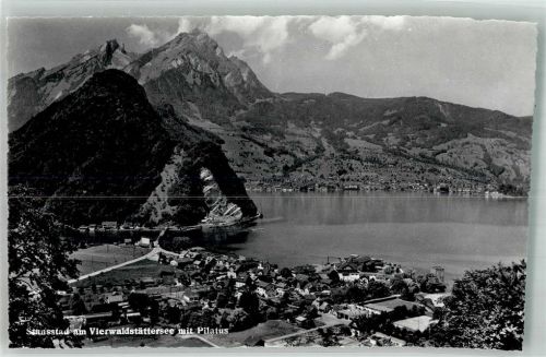 6362 Stansstad Foto AK Vierwaldstättersee Pilatus