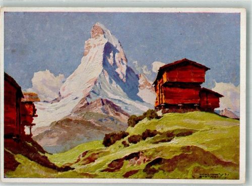 Matterhorn VS Künstlerkarte sign. Maurus, H, Matterhorn