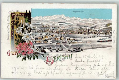 9100 Herisau 1899 Winterlithographie