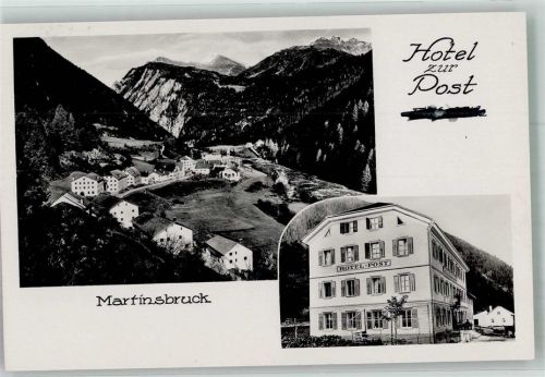 7560 Martina Martinsbruck 1913 Foto AK Hotel zur Post