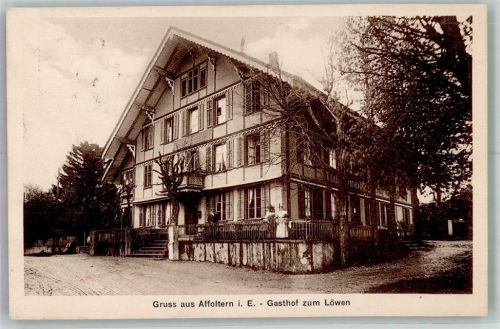 3416 Affoltern im Emmental 1917 Foto AK Gasthaus zum Löwen