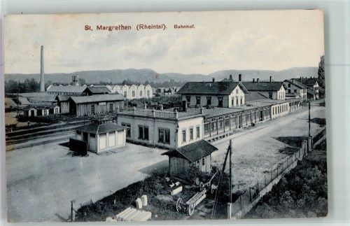 St. Margrethen SG Bahnhof Bahnhof Schweiz 1909 Foto AK