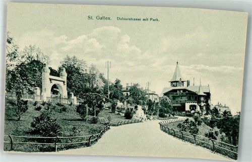 9000 St. Gallen S. Gallo Foto AK Dofourstrasse