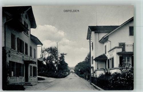 8912 Obfelden Foto AK Geschäft Bäckerei