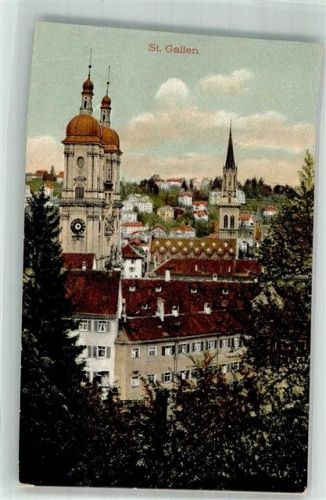 9000 St. Gallen S. Gallo Foto AK Kirche