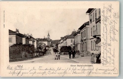 9500 Wil SG 1901 Foto AK Obere Bahnhofstrasse