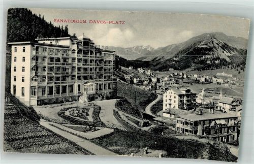 7270 Davos Platz Foto AK Sanatorium