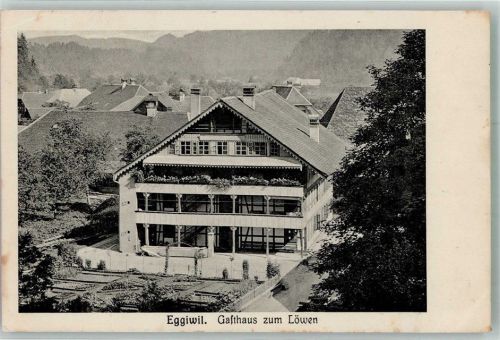 3537 Eggiwil 1924 Gebrauchsspuren Gasthaus zum Löwen