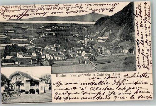 1852 Roche VD Versvey 1903 Foto AK Cafe des Amis