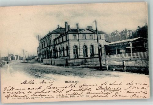 Rorschach Bahnhof Bahnhof Schweiz 1903 Foto AK