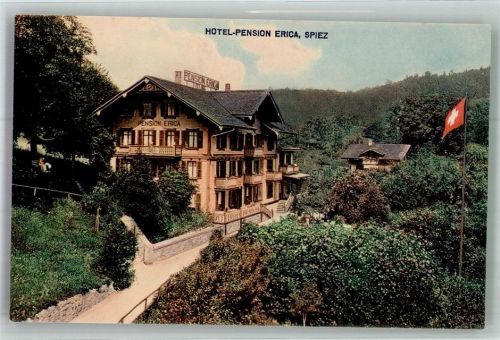 3700 Spiez Foto AK Hotel Pension Erica