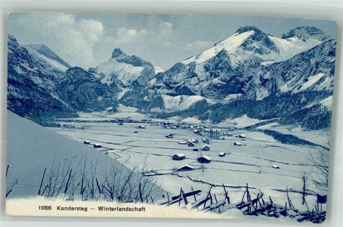 3718 Kandersteg Winter Werbung Lindt und Sprüngli Scholade Rückseite