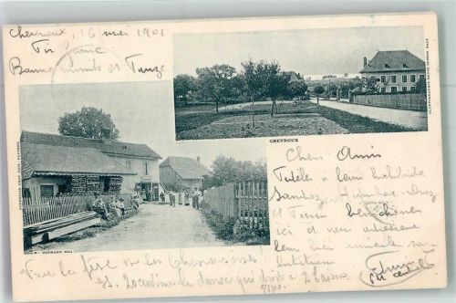1545 Chevroux 1901 Foto AK Handlung
