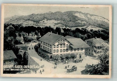 3672 Oberdiessbach 1924 Foto AK Gasthaus zum Bären