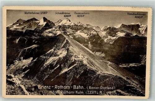 Rothorn 1909 Foto AK Hotel Rothorn Kulm