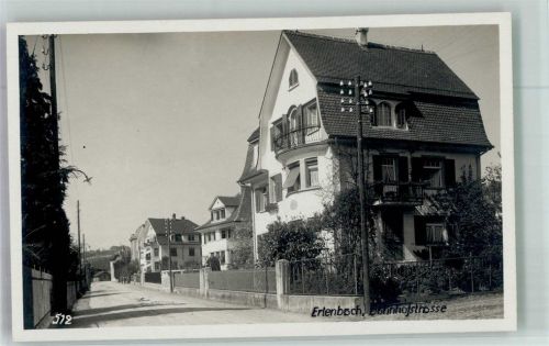 8703 Erlenbach ZH Foto AK Bahnhof- Straße