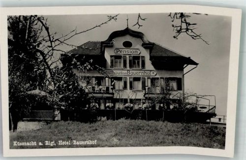 6403 Küssnacht am Rigi Foto AK Pension Gasthaus zum Bauernhof