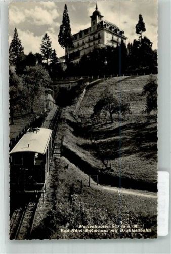 9428 Walzenhausen Foto AK Draht- Seilbahn Hotel und Kurhaus