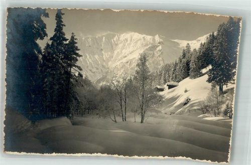 3715 Adelboden BE 1929 Winter Weg nach Gilbach