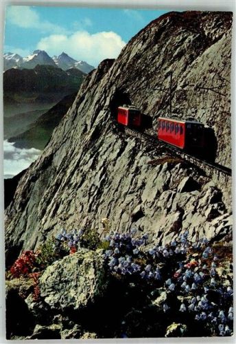 6053 Alpnachstad Foto AK Zahnradbahn Alpnachstad-Pilatus Kulm