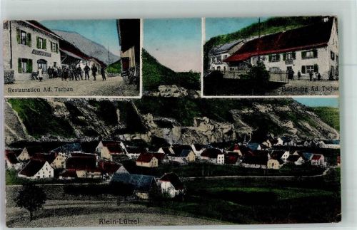 4245 Kleinlützel 1917 Foto AK Gasthaus Tschann Handlung