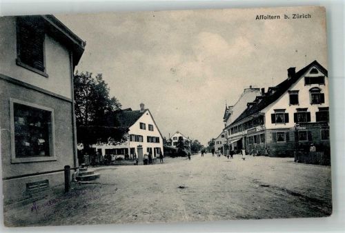 8910 Affoltern am Albis 1913 Foto AK Bahnpost Oerlikon-Wettingen-Oerlikon Zug 3062