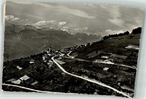 1993 Veysonnaz 1966 Foto AK Fliegeraufnahme