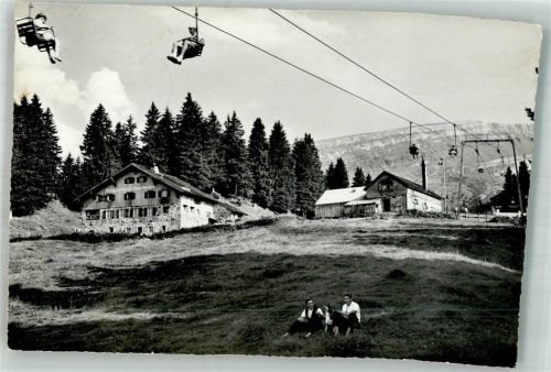Alp Sellamatt 1965 Foto AK Seilbahn Sessel- Skilift