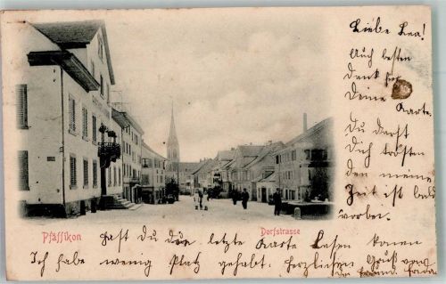 8330 Pfäffikon ZH 1902 Foto AK Dorfstrasse