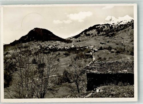 7158 Waltensburg Vuorz Staziun 1955 Foto AK