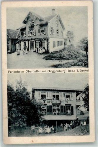 Toggenburg Foto AK Pension Ferienheim Oberhelfenswil