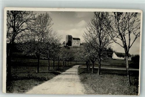 Habsburg Schloss Foto AK Schloss Habsburg Ort handschriftlich
