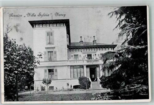 1800 Vevey 1913 Foto AK Pension Villa Sylvia