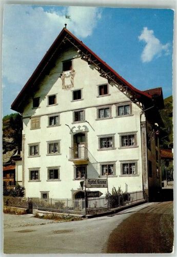 7214 Grüsch Seewis 1982 Foto AK Hotel Krone