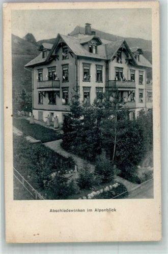 9650 Nesslau 1910 Foto AK Pension Alpenblick