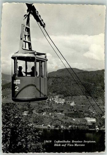 6922 Morcote 1976 Foto AK Seilbahn Brusino-Serpiano